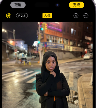 湖北苹果15服务店分享如何在iPhone15系列机型拍摄照片中添加人像效果 
